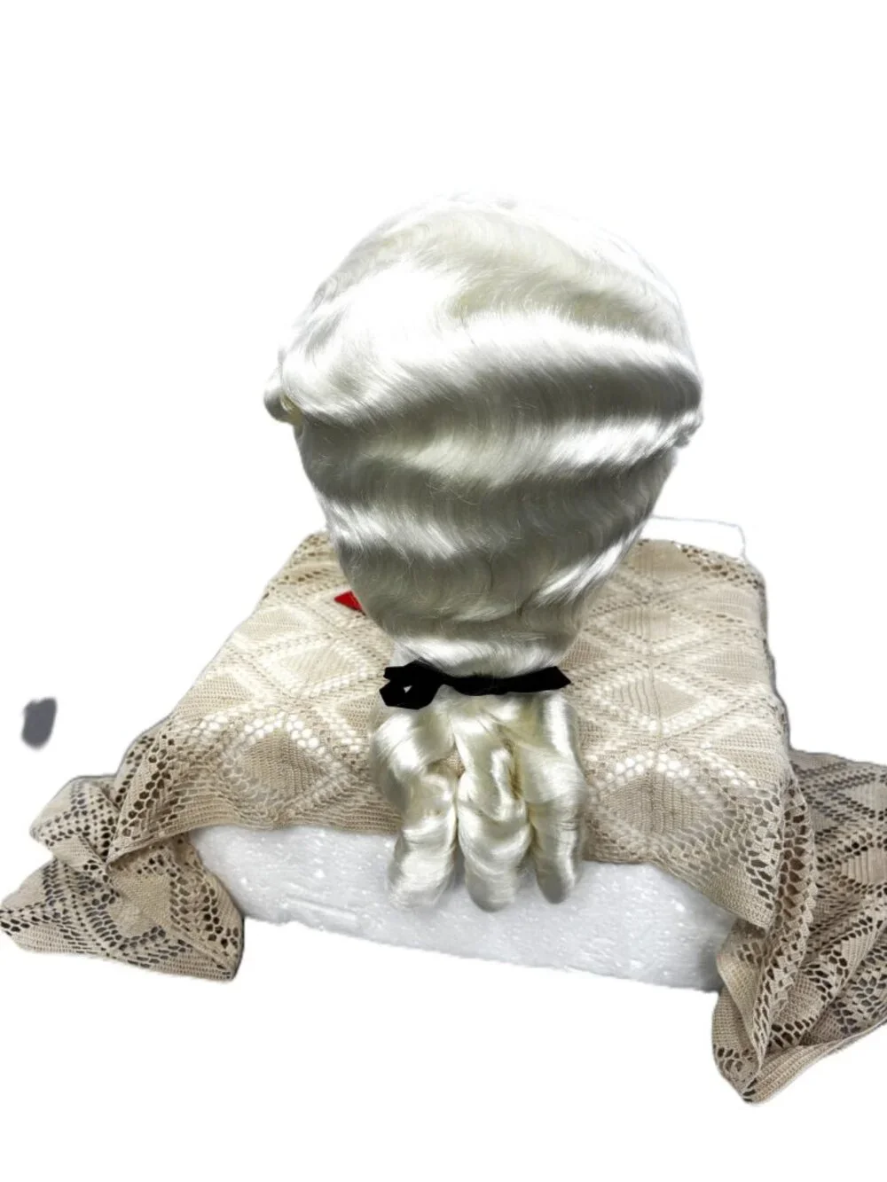 Colonial 18th Century George Washington Powdered Wavy Costume Wig NWT NOS